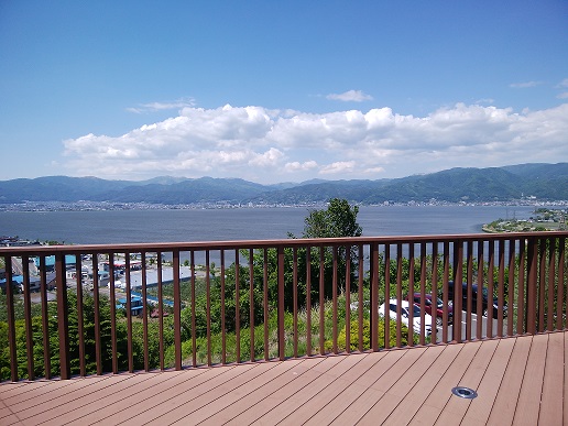 諏訪湖SA(上り)からの眺め