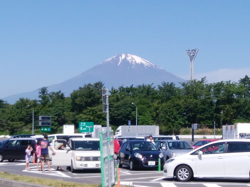 足柄SA(下り)から富士山を望む