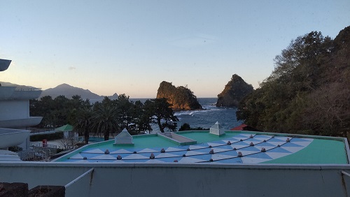堂ヶ島温泉ホテル 客室からの眺め ※翌朝