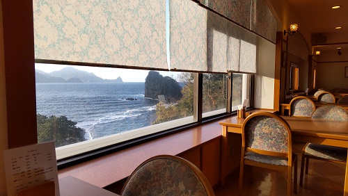 堂ヶ島温泉ホテル レストランからの眺め