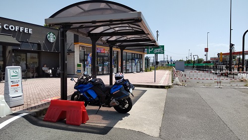梓川SA (長野道 上り)二輪車駐車スペース