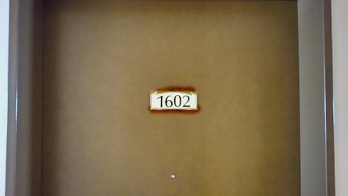 客室は6階1602号室